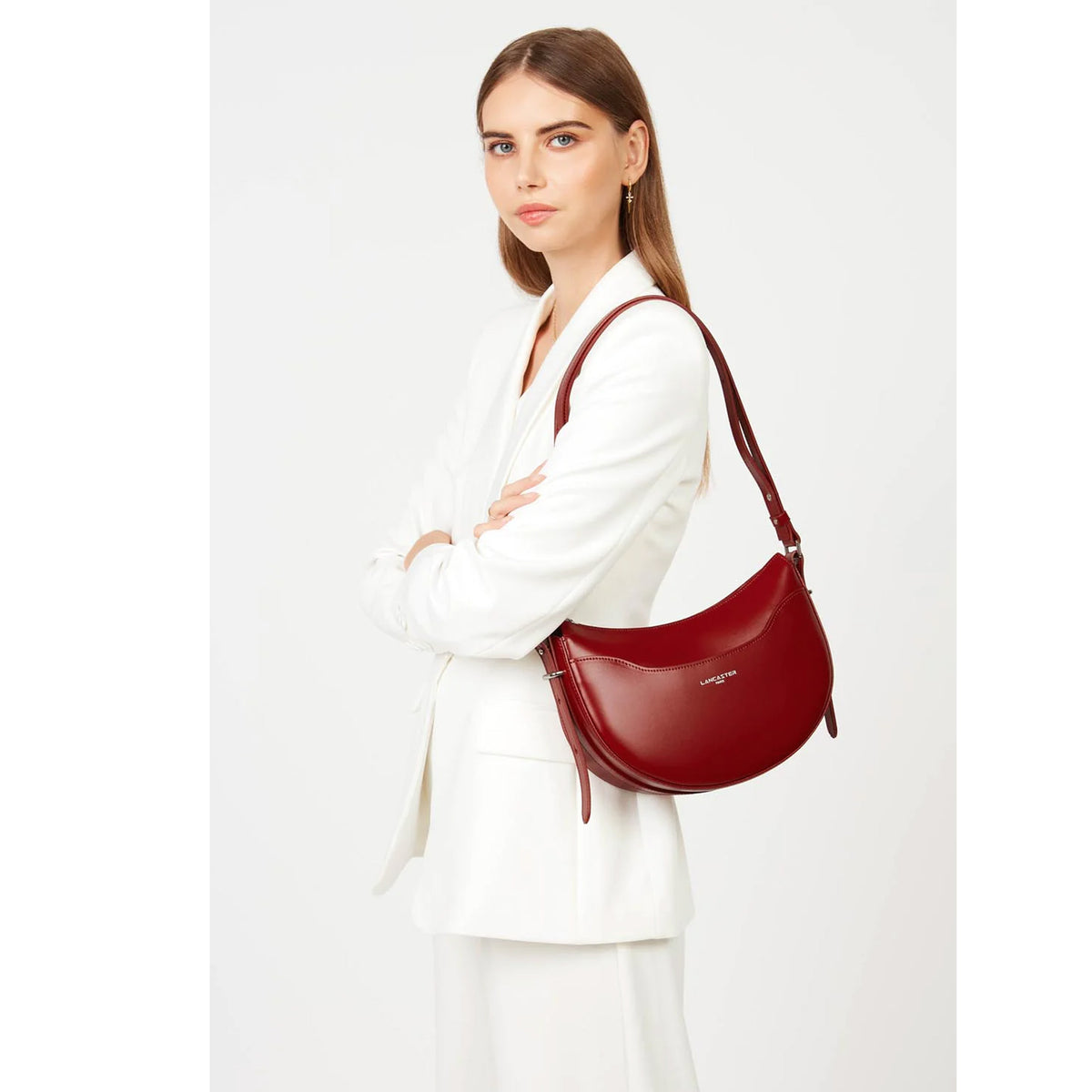 Sac demi lune en cuir Suave Ace Lancaster – vue 5