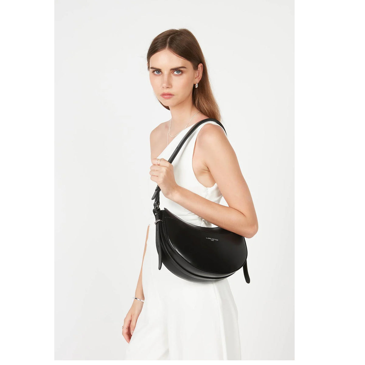 Sac demi lune en cuir Suave Ace Lancaster – vue 5