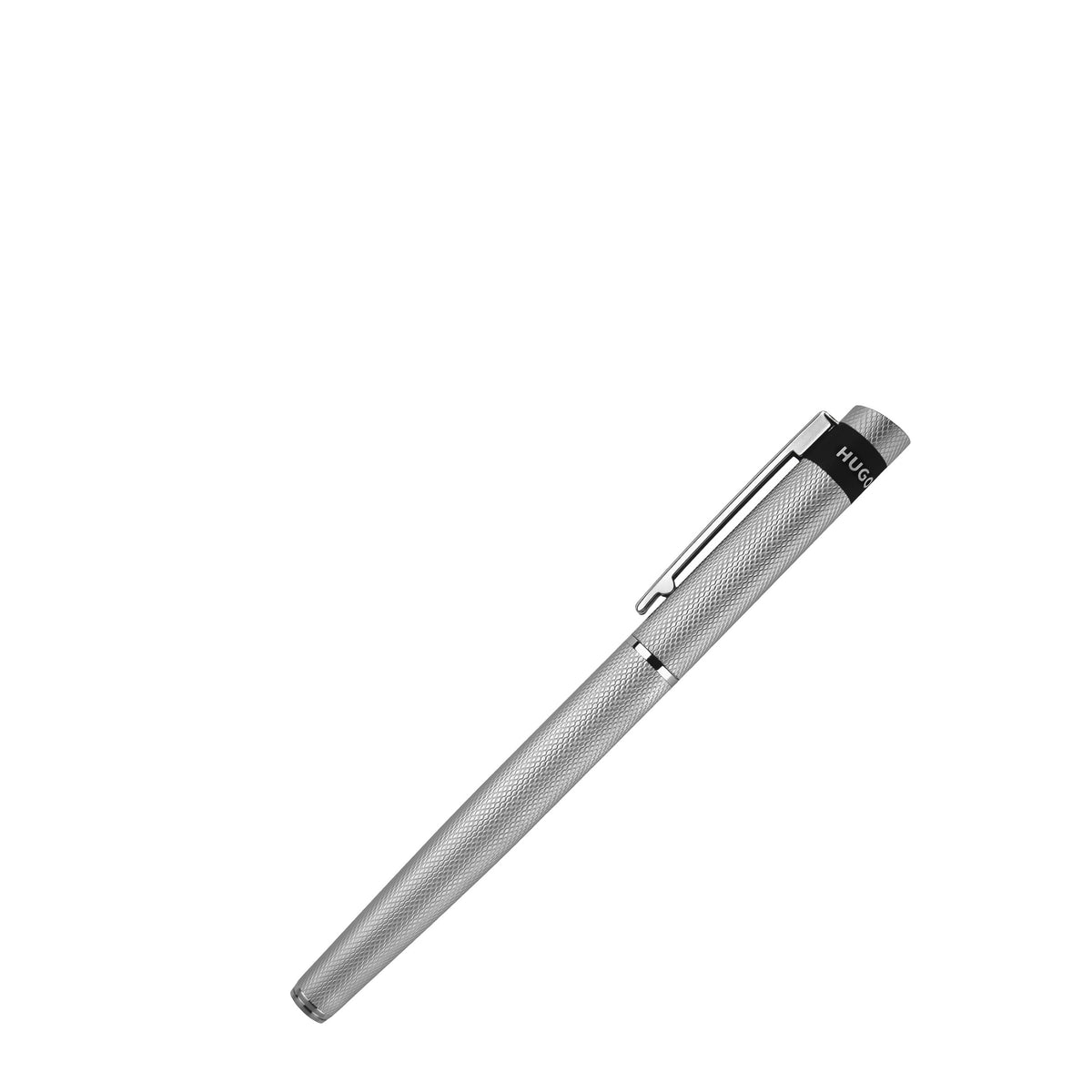 Stylo roller métal chrome Loop Diamond Hugo Boss