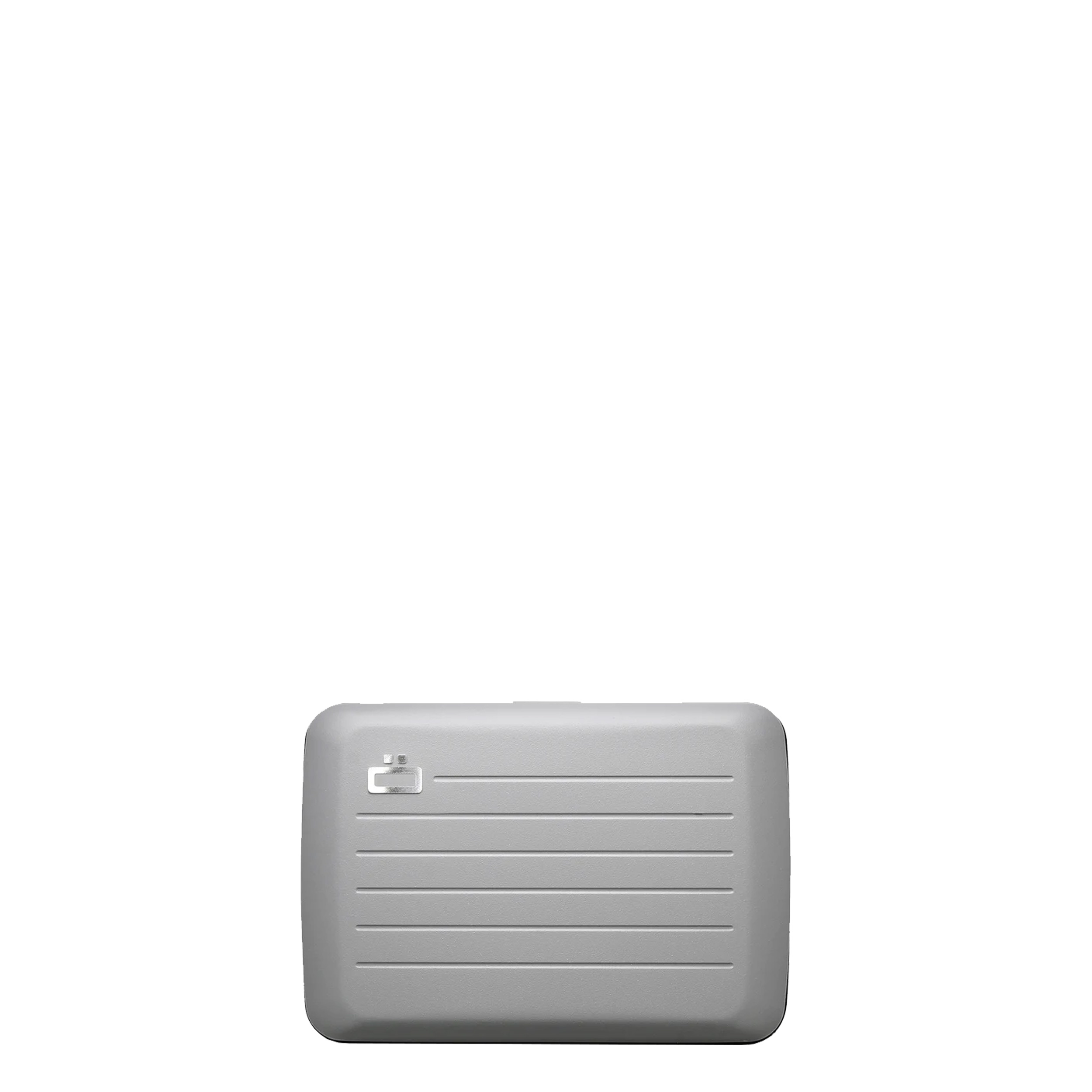 Porte cartes en aluminium V2 Ögon stone grey avant