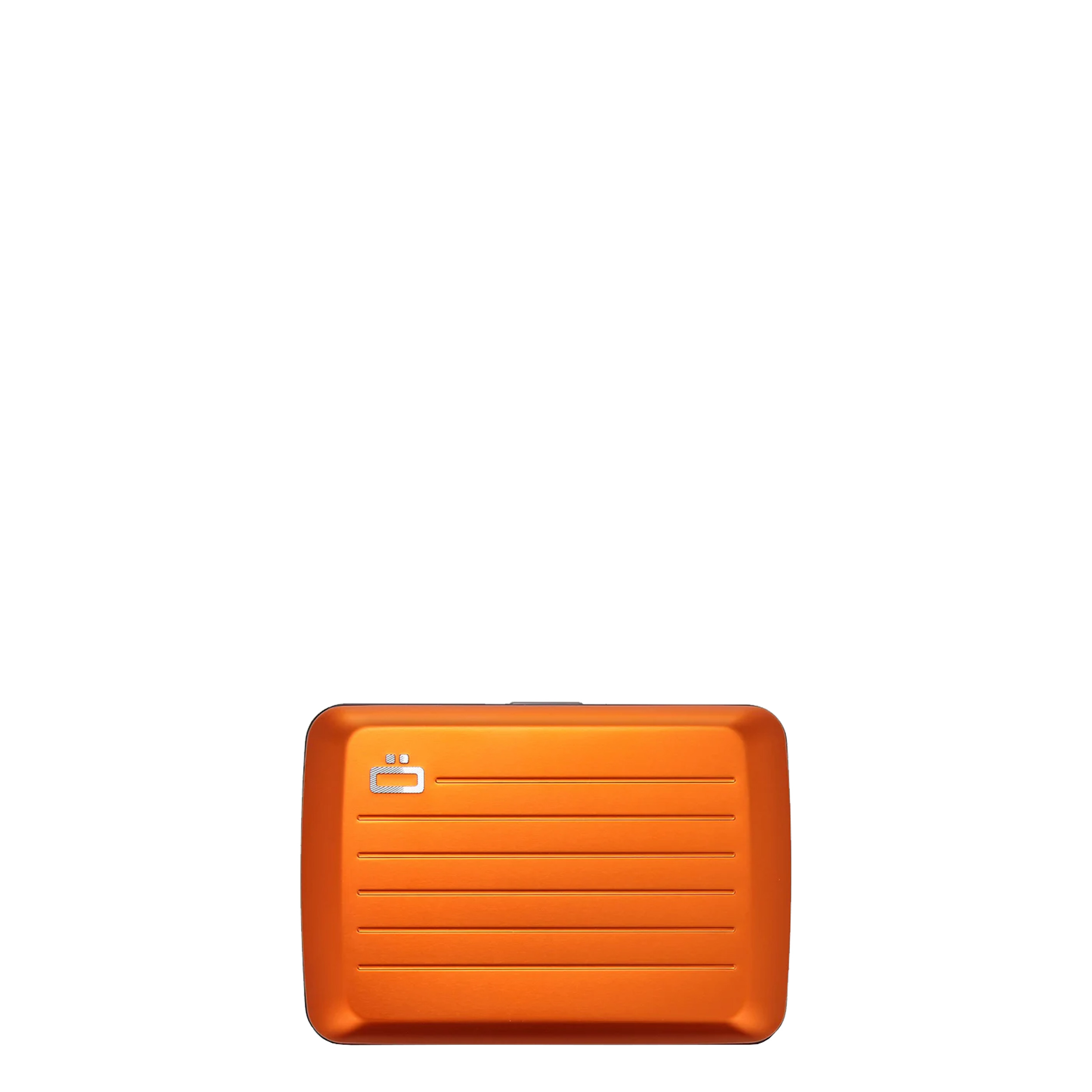 Porte cartes en aluminium Stockholm Wallet Ögon orange avant
