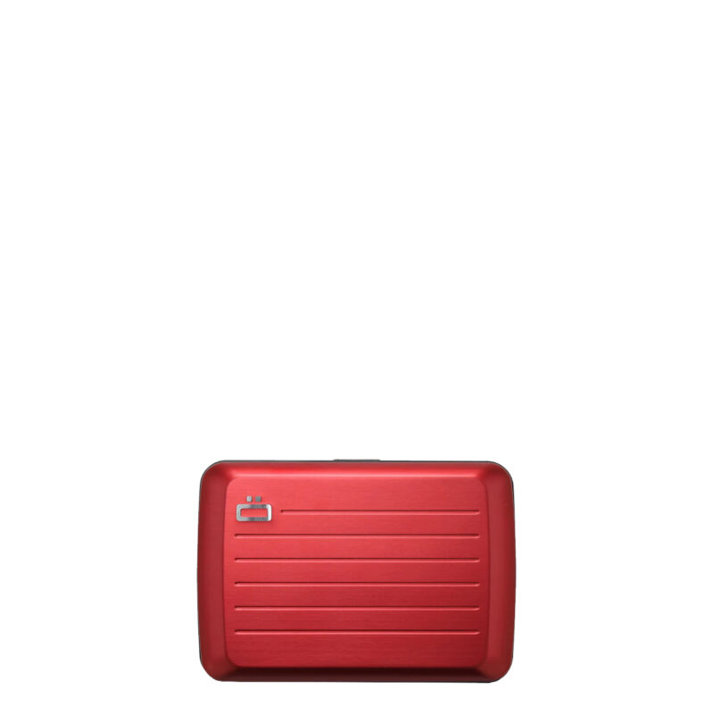 Porte cartes en aluminium Stockholm Wallet Smart Case V2 Ogon rouge avant